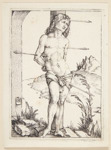 St. Sebastian ved kolonnen av Albrecht Dürer