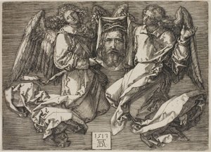Sudarium vist av to engler av Albrecht Dürer