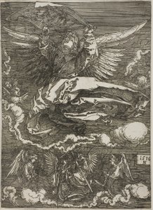 Sudarium spredt ut av en engel av Albrecht Dürer