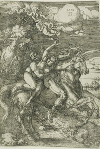 Bortføringen av proserpin på en enhjørning av Albrecht Dürer