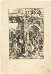 The Adoration of the Magi, fra The Life of the Virgin av Albrecht Dürer