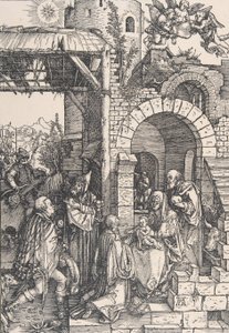 The Adoration of the Magi, fra serien The Life of the Virgin, ca. 1502., ca. 1502. av Albrecht Dürer