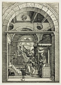 Bebudelsen, fra Jomfruens liv av Albrecht Dürer