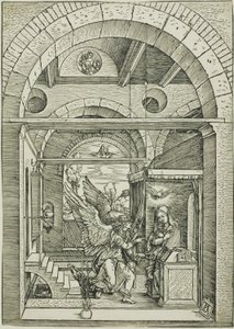 Bebudelsen, fra Jomfruens liv av Albrecht Dürer