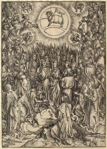 Apokalypsen: Tilbedelsen av lammet av Albrecht Dürer