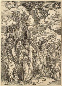 Apokalypsen: De fire englene som holder vindene tilbake av Albrecht Dürer