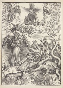 Den apokalyptiske kvinnen av Albrecht Dürer