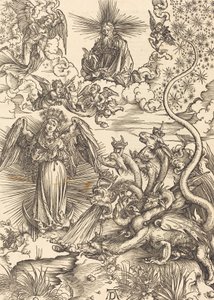 Den apokalyptiske kvinnen, 1498. av Albrecht Dürer