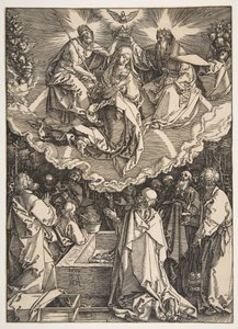 The Assumption and Coronation of the Virgin, fra The Life of the Virgin, 1510. av Albrecht Dürer