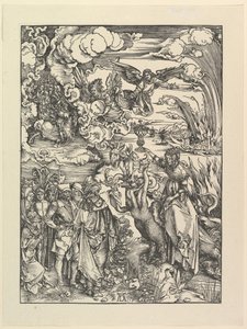 Den babylonske horen, fra The Apocalypse. Faksimile.n.d. av Albrecht Dürer