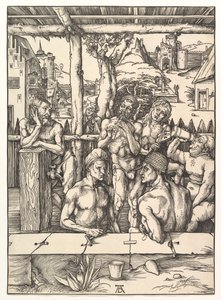 Badehuset.n.d. av Albrecht Dürer