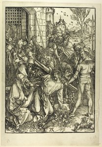The Bearing of the Cross, fra The Large Passion av Albrecht Dürer