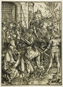 The Bearing of the Cross, fra The Large Passion av Albrecht Dürer