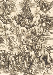 Udyret med to horn som et lam, 1498. av Albrecht Dürer
