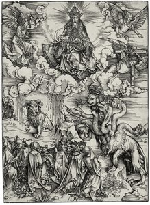 Udyret med to horn som et lam, ca. 1497 av Albrecht Dürer