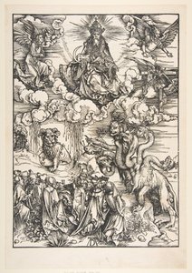 Udyret med to horn som et lam, fra The Apocalypse.n.d. av Albrecht Dürer