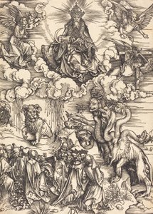 Udyret med to horn som et lam, sannsynligvis ca. 14961498. av Albrecht Dürer