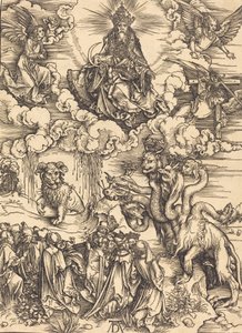 Udyret med to horn som et lam, sannsynligvis ca. 14961498. av Albrecht Dürer