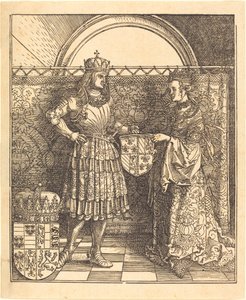 Forlovelsen til Maximilian med Maria av Burgund av Albrecht Dürer