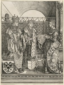 Filip den smukkes forlovelse med Johanna av Castilla av Albrecht Dürer