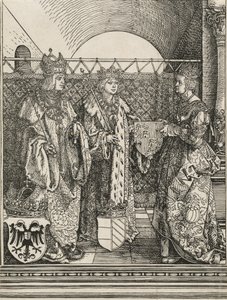 Trolovelsen til Filip den fagre med Joan av Castilla, 1515. av Albrecht Dürer