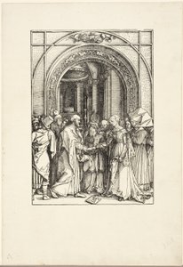 Jomfruens trolovelse, fra Jomfruens liv av Albrecht Dürer