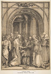 Jomfruens forlovelse, fra The Life of the Virgin, ca. 1503. av Albrecht Dürer
