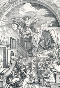 Jomfru Marias fødsel, c1503-1504, 1906 av Albrecht Dürer