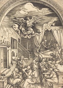 Jomfruens fødsel, ca. 15031504. av Albrecht Dürer