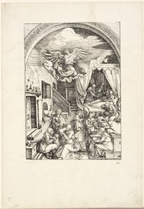 The Birth of the Virgin, fra The Life of the Virgin av Albrecht Dürer