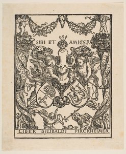 Bokskiltet til Willibald Pirckheimer.n.d. av Albrecht Dürer