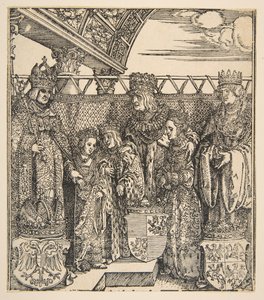 Prinsekongressen i Wien.n.d. av Albrecht Dürer