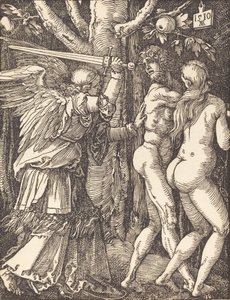 Utvisningen fra paradis, 1510. av Albrecht Dürer