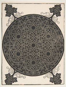 Den femte knuten. Interlaced Roundel med syv sekstakkede stjerner, 1521 før. av Albrecht Dürer