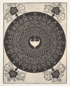 Den første knuten (interlace-mønster med hvit medaljong) av Albrecht Dürer