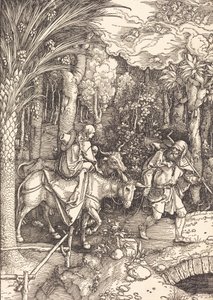 Flukten til Egypt, ca. 1504. av Albrecht Dürer