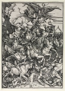 De fire ryttere, fra The Apocalypse av Albrecht Dürer