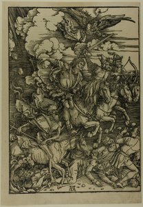 The Four Horsemen of the Apocalypse, fra The Apocalypse av Albrecht Dürer