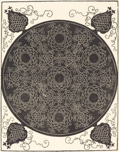 Den fjerde knuten som kombinerer syv sirkulære grupper av knuter med svarte sentre, sannsynligvis 15061507. av Albrecht Dürer