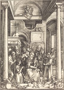 Forherligelsen av jomfruen av Albrecht Dürer