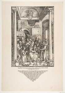 The Glorification of the Virgin, fra The Life of the Virgin, Latin Edition, 1511, 1511. av Albrecht Dürer