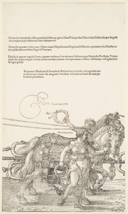 Den store triumfvognen: Providentia og Moderatio av Albrecht Dürer