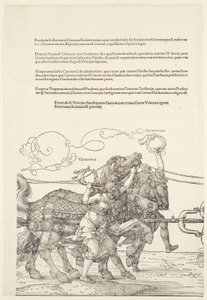 Den store triumfvognen: Velocitas og Firmitudo av Albrecht Dürer
