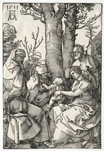 Den hellige familie med Joachim og Anna av Albrecht Dürer