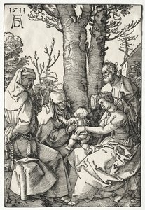 Den hellige familie med Joachim og Anna, 1511. av Albrecht Dürer