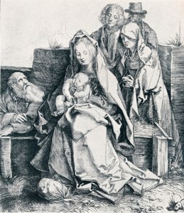 Den hellige familie med Johannes, Magdalene og Nikodemus, 1512 1906 av Albrecht Dürer