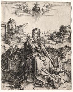 Den hellige familie med sommerfuglen av Albrecht Dürer