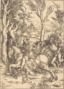 Ridderen til hest og Lansquenet av Albrecht Dürer