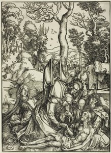 The Lamentation, fra The Large Passion av Albrecht Dürer