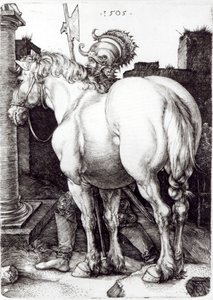 Den store hesten, 1509 av Albrecht Dürer